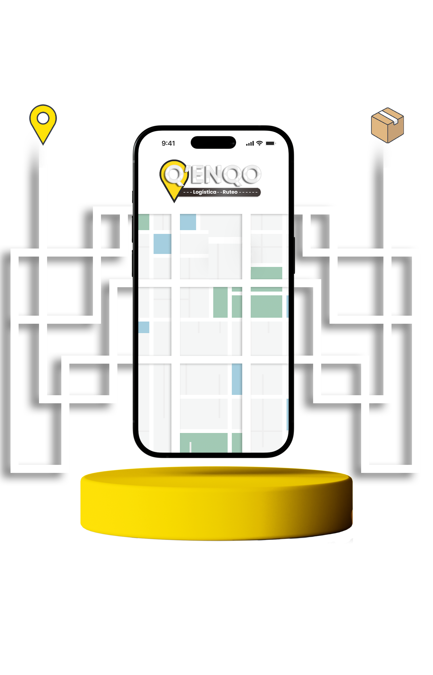 Mapa en un teléfono
